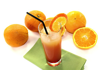 Image showing Campari orange in a glass