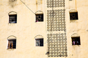 Image showing  window in morocco africa and old construction 