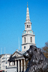 Image showing old architecture in england london europe wall and history