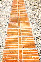 Image showing brick in  italy old wall and   background