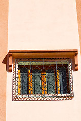 Image showing  window in   africa and old construction wal brick historical