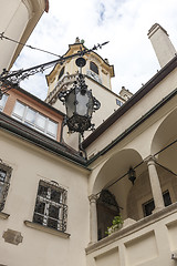 Image showing Bratislava, Slovakia - May 07 2013: tower of city-hall from Bratislava