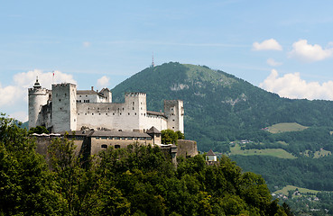 Image showing Festung Hohensalzburg and Gaisberg mountain