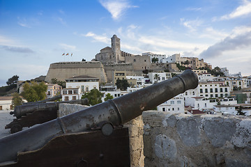 Image showing Cannons in Ibiza, Spain