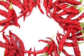 Image showing red dried chilli isolated