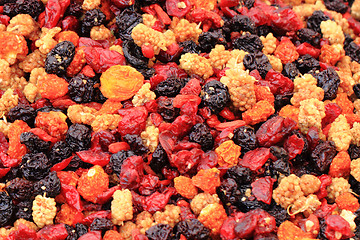 Image showing dried berries fruit background