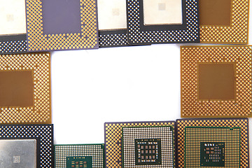 Image showing CPU microprocessors isolated