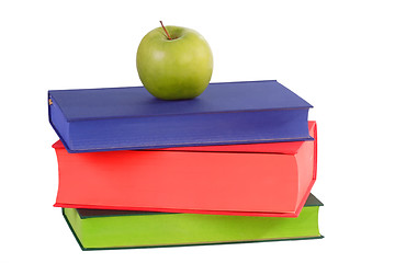 Image showing Apple with books