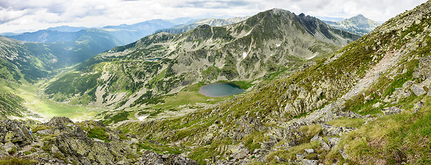 Image showing Hi-res panorama of Retezat Mountains, Romania, Europe