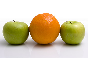 Image showing Apples and Orange
