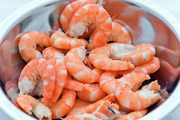 Image showing Peeled Prawns