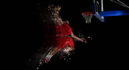 Image showing design of basketball player in action