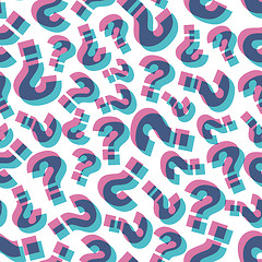 Image showing Questions. Seamless pattern. Vector illustration. 