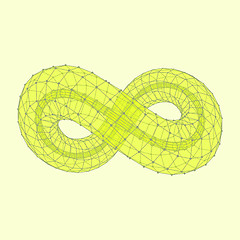 Image showing Infinity symbol. Can be used as design element, emblem, icon. 