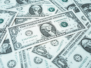 Image showing Dollar notes 1 Dollar