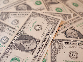 Image showing Dollar notes 1 Dollar