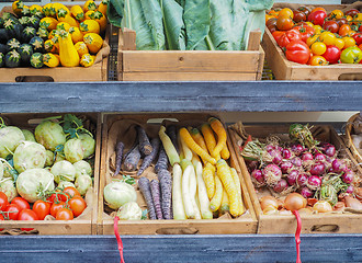 Image showing Vegetables store