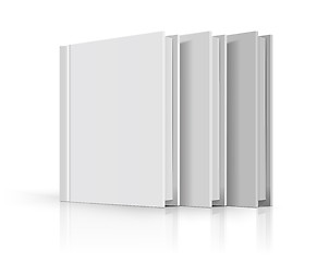 Image showing Blank books cover over white background