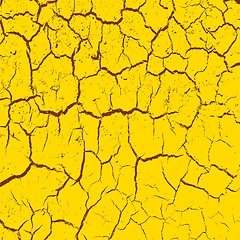 Image showing cracked clay ground into the dry season. illustration.