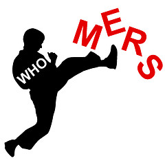 Image showing Karate wins Mers Corona Virus sign