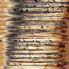 Image showing Wooden texture background, Realistic plank. illustration.