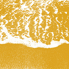 Image showing Sea shore texture line water foam over clean sand. Vector illust