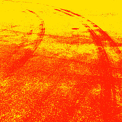 Image showing Background with traces of tires. illustration.