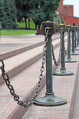 Image showing Fence tomb of the Unknown Soldier. Kremlin, Moscow, Russia