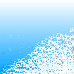 Image showing Abstract Christmas background with snowflakes. Vector illustrati