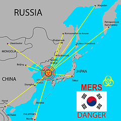 Image showing Map the spread of Mers Corona Virus.  