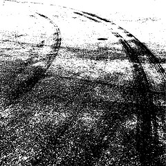 Image showing Background with traces of tires. illustration.
