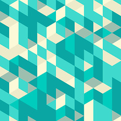 Image showing Abstract 3d geometrical background. Mosaic. Vector illustration.