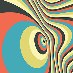 Image showing Abstract swirl background. Pattern with optical illusion. 