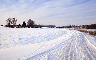 Image showing the winter road  