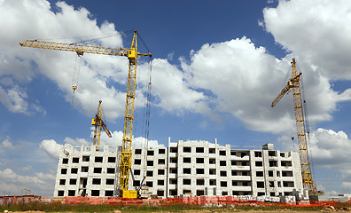 Image showing construction of the new house  