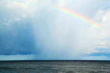 Image showing rainbow and the cloud abstract thailand kho  