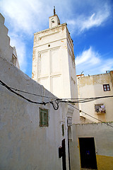 Image showing  mosque muslim the history   in morocco  sky