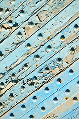 Image showing dirty stripped paint in   blu nail