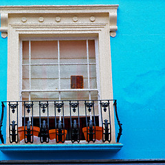 Image showing notting hill in london england old suburban and antique     wall