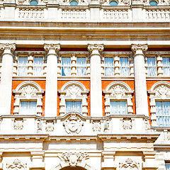 Image showing old construction in england europe london wall antique and light