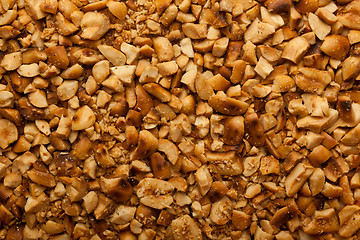 Image showing Crushed roasted peanuts