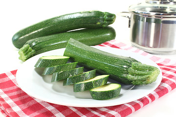 Image showing zucchini on a plate