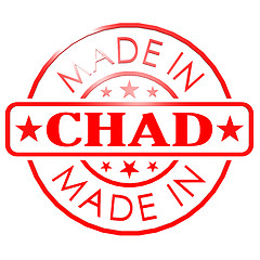 Image showing Made in Chad red seal