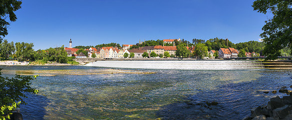 Image showing Panoramic view town Landsberg am Lech