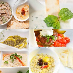 Image showing middle east food collage 