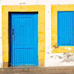 Image showing old door in morocco africa ancien and wall window