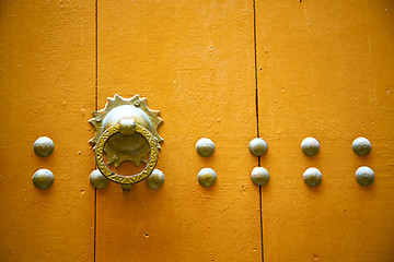 Image showing morocco knocker in africa the old orange