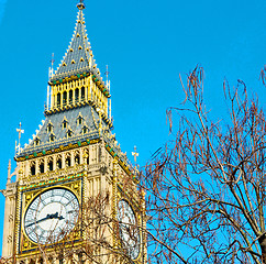 Image showing london big ben and historical old construction england  aged cit