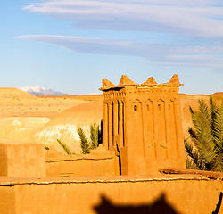 Image showing africa in morocco the old contruction and the historical village