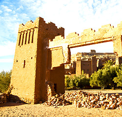 Image showing africa in morocco the old contruction and the historical village